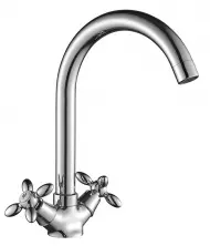 Смеситель кухня DECOROOM с высоким поворотным изливом, DR53028